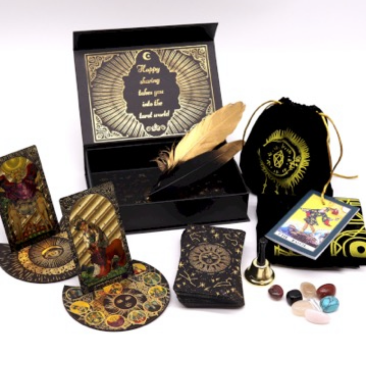 Gold Foil Tarot - Let the Magic Begin - Gift Set