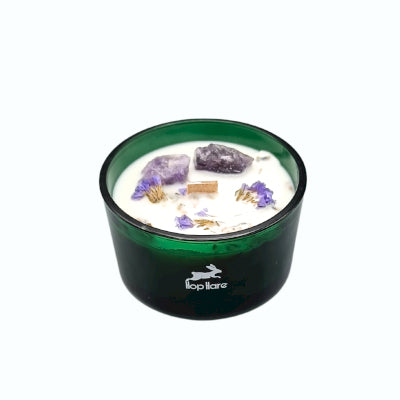 Hop Hare Crystal Magic Flower Candle - The Moon