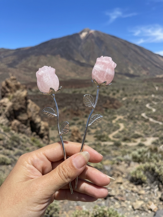 1x Rosa, cuarzo rosa