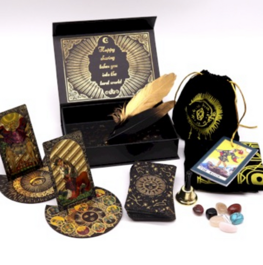 Gold Foil Tarot - Let the Magic Begin - Gift Set