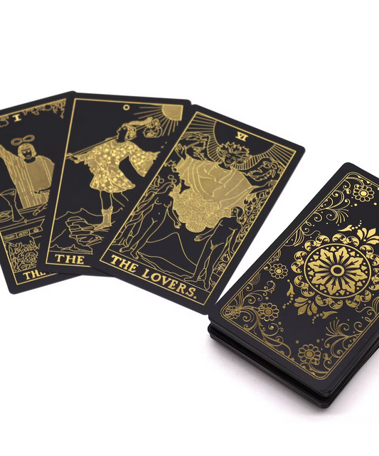 Gold Foil Tarot Set with Book - Gift Box