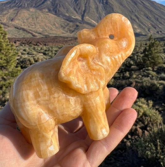 Elefante calcita de miel