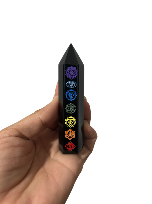 Punta Obsidiana chakras