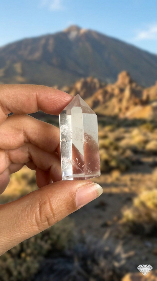 Cristal de roca punta