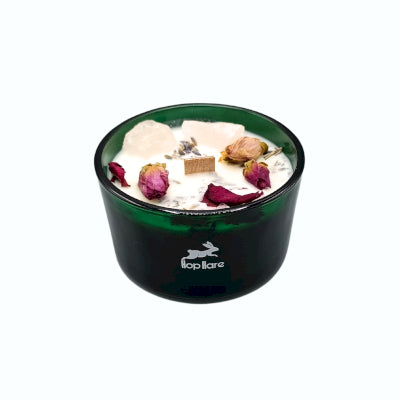 Hop Hare Crystal Magic Flower Candle - The Lovers