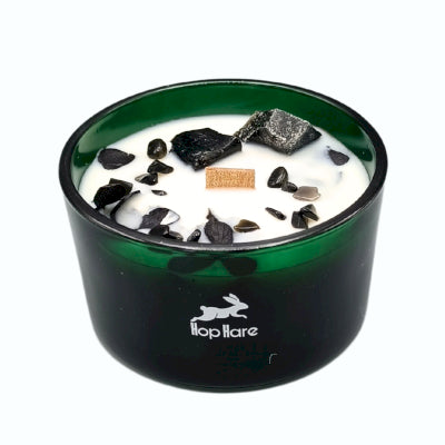 Hop Hare Crystal Magic Flower Candle - The Knight of Swords