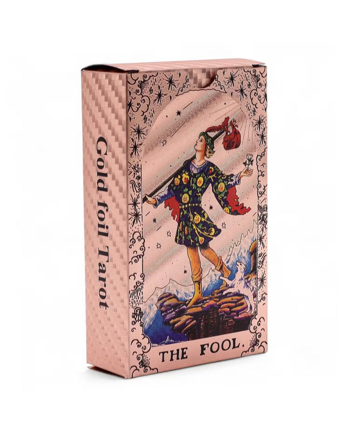 Rose Gold Foil Tarot Card Set - Moon Phase - with booklet